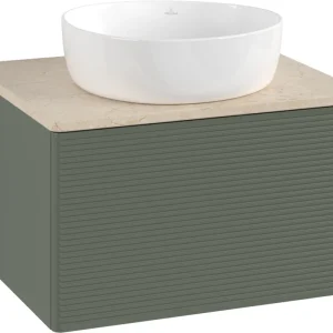 Meuble sous-lavabo Villeroy & Boch Antao Leaf green matt Expédition Rapide